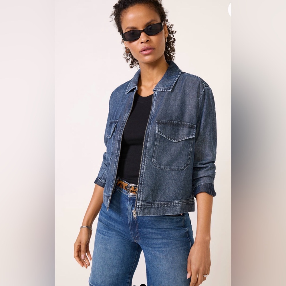 NWOT cloth and stone flap pocket shacket